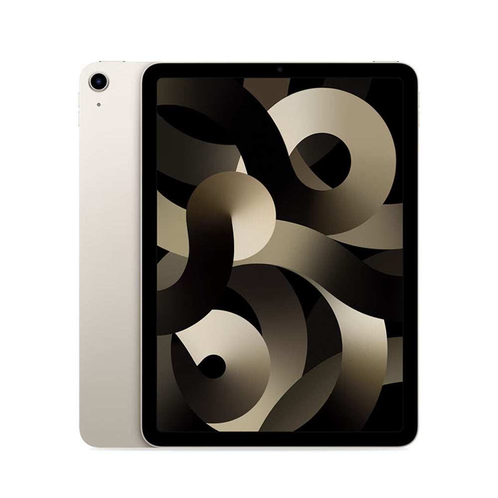 Refurbished iPad Air 5 I 10'9'' i starlight farve, elegant design.